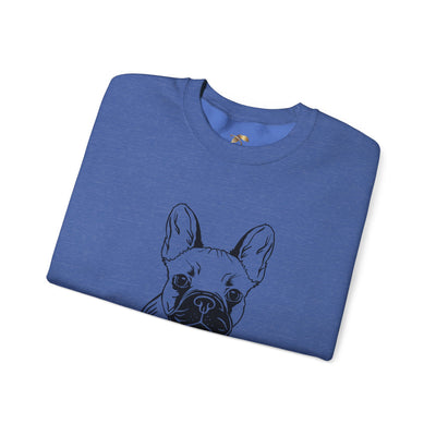Frenchie Dog Lover Sweatshirt, Pet's Name Personalized Gift Idea, Frenchie Dog Owner Apparel, Custom Dog Paw Print Jumper, Comfy Crewneck