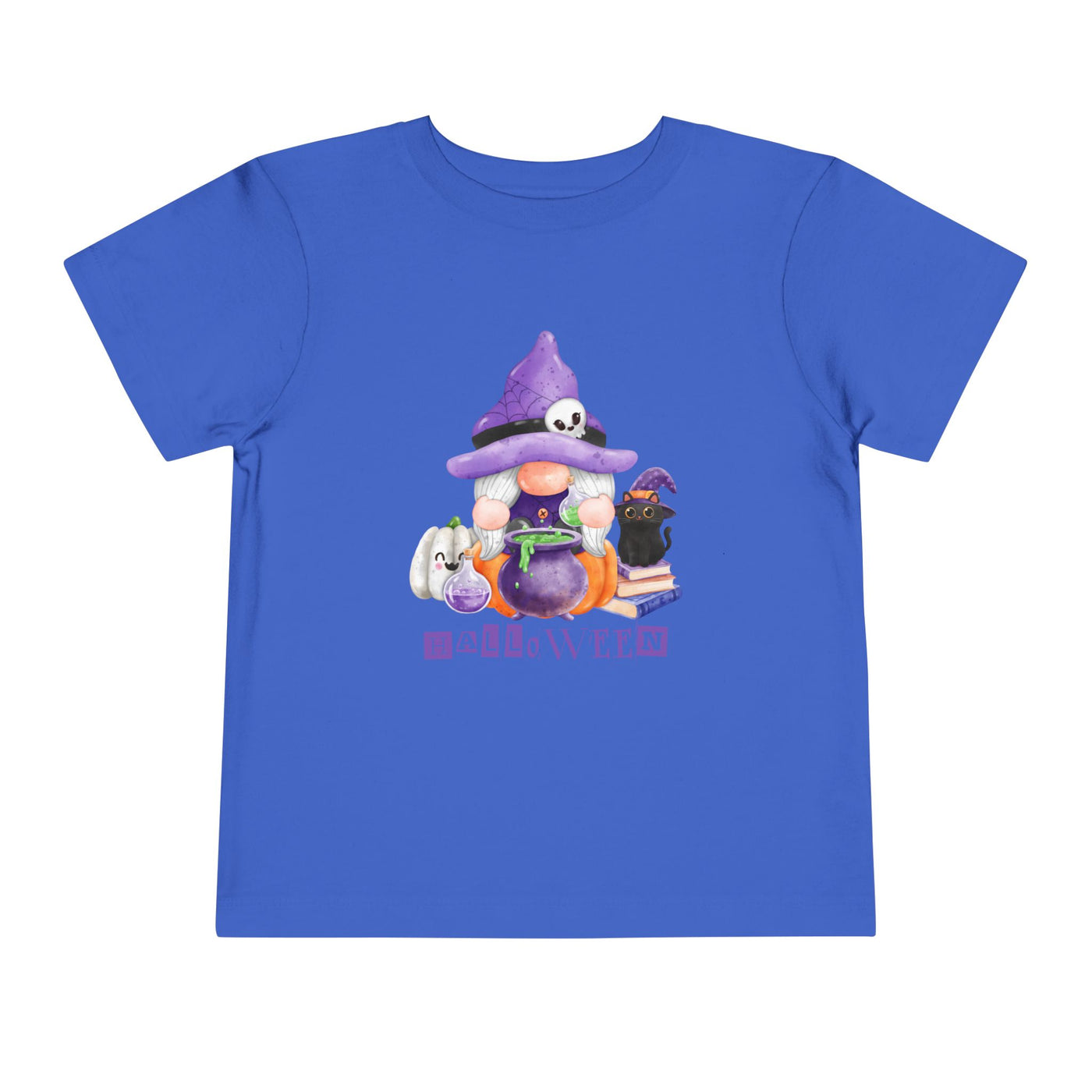 NOTALIFY Halloween Gnome Toddler TEE 1| Cute Fall Tee with Pumpkin | Soft Cotton Short Sleeve | Spooky Autumn Outfit for Kids