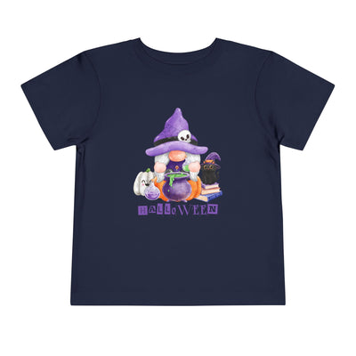 NOTALIFY Halloween Gnome Toddler TEE 1| Cute Fall Tee with Pumpkin | Soft Cotton Short Sleeve | Spooky Autumn Outfit for Kids
