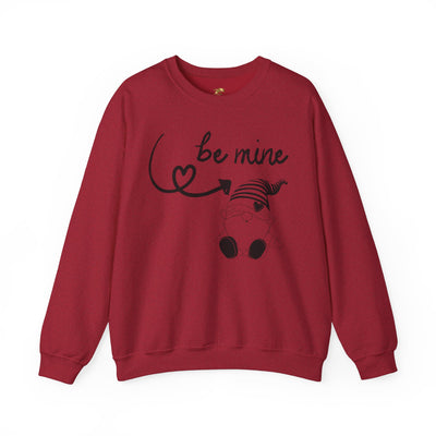 BE MINE Gnome Unisex Sweatshirt, Warm Crewneck Jumper, Comfy Pullover,