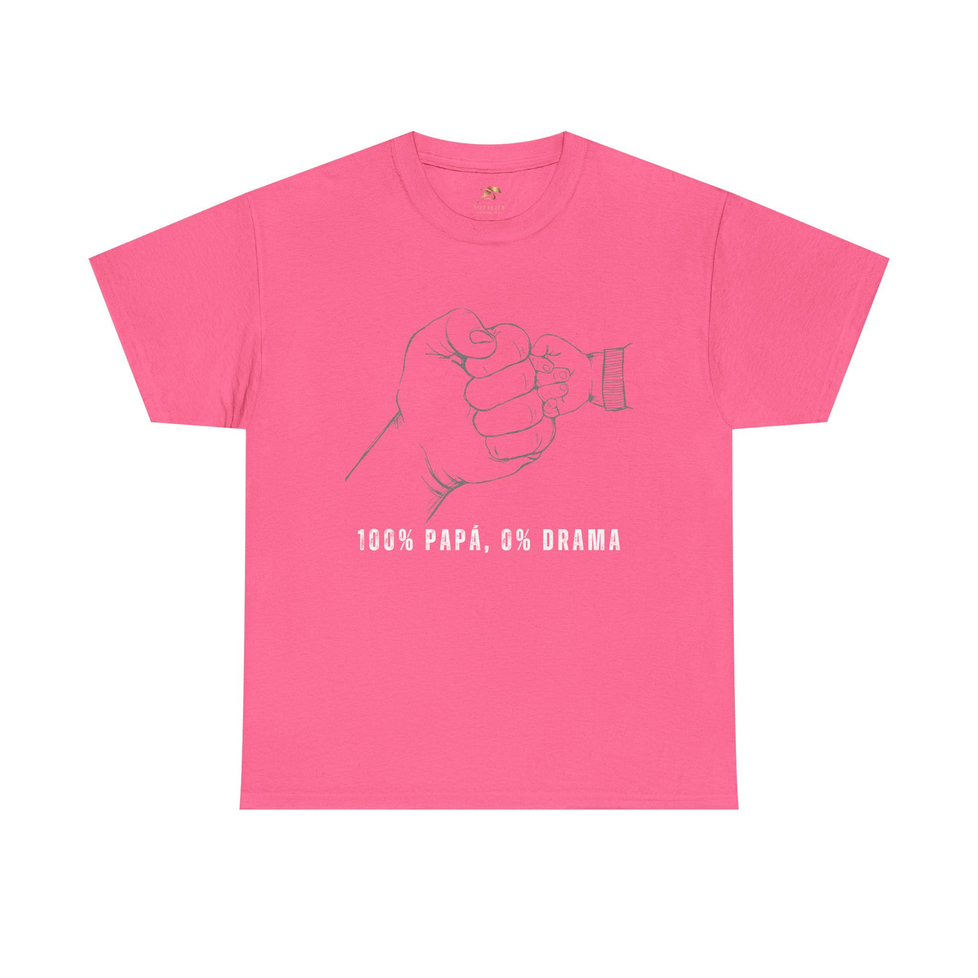 100 Percent Papá 0 Percent Drama Shirt | Funny Spanish Dad Tee | Fathers Day Gift for Dad| Cool Latino Dad Shirt | Parent Humor Graphic Tee