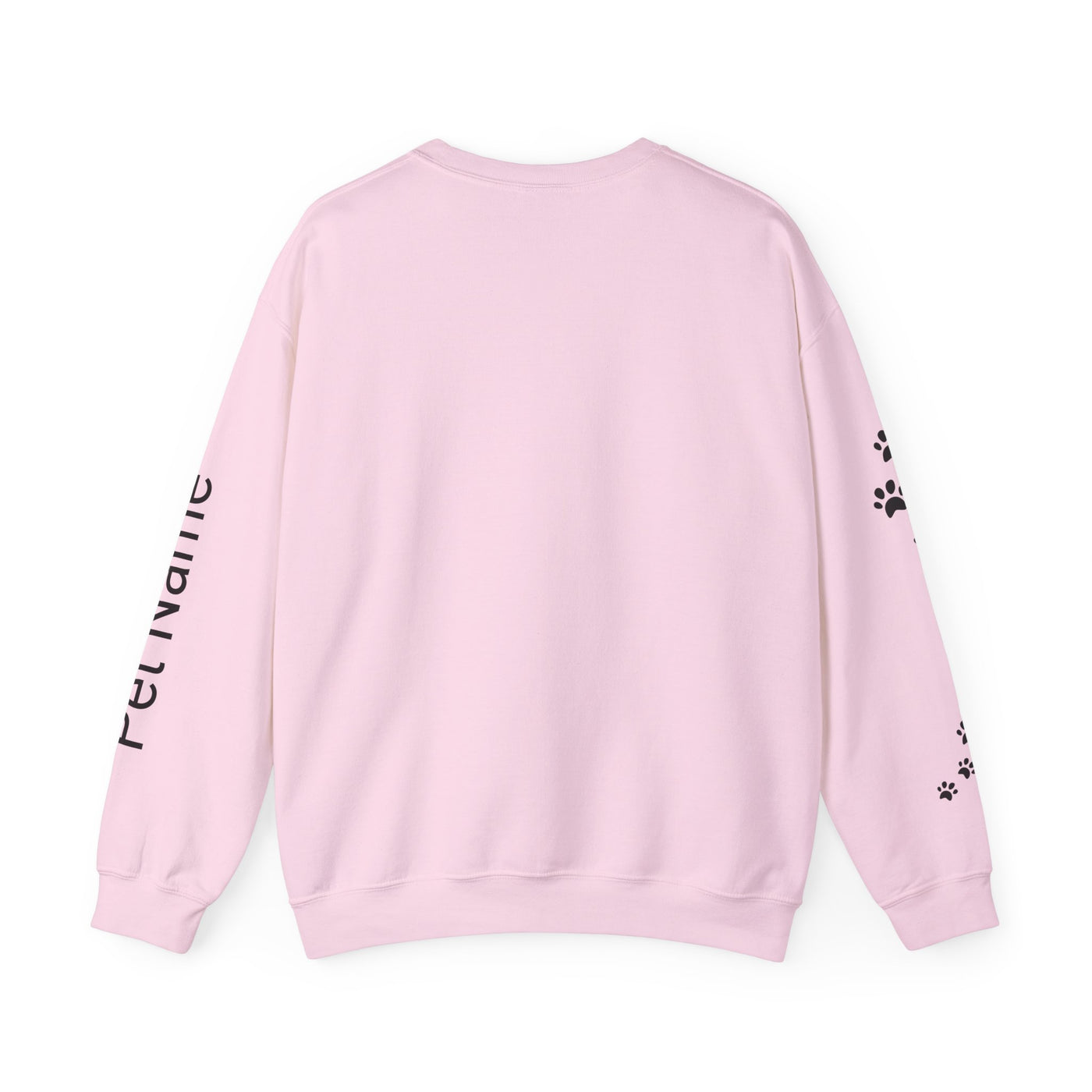 Pit Bull Lover Sweatshirt, Pet's Name Personalized Gift Idea, Pit Bull Dog Owner Apparel, Custom Dog Paw Print Jumper, Comfy Crewneck - NOTALIFY