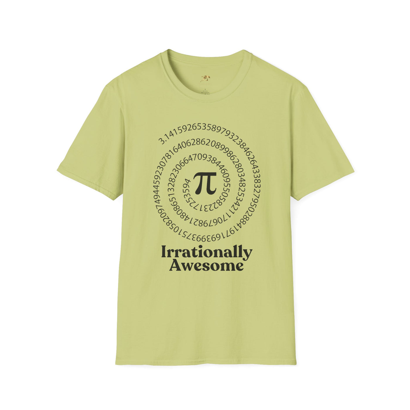 Pi Day Unisex Softstyle T-Shirt, Math Geek Gift, Irrationally Awesome Tee, March 14 Celebration Shirt, Mathematics Lover Top - NOTALIFY