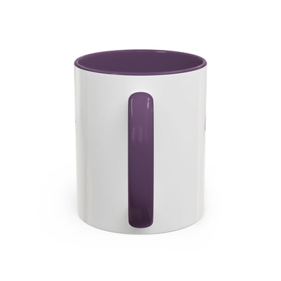 Inspirational Butterfly Coffee Mug with purple accents on handle and inside, perfect for motivation and gifting.