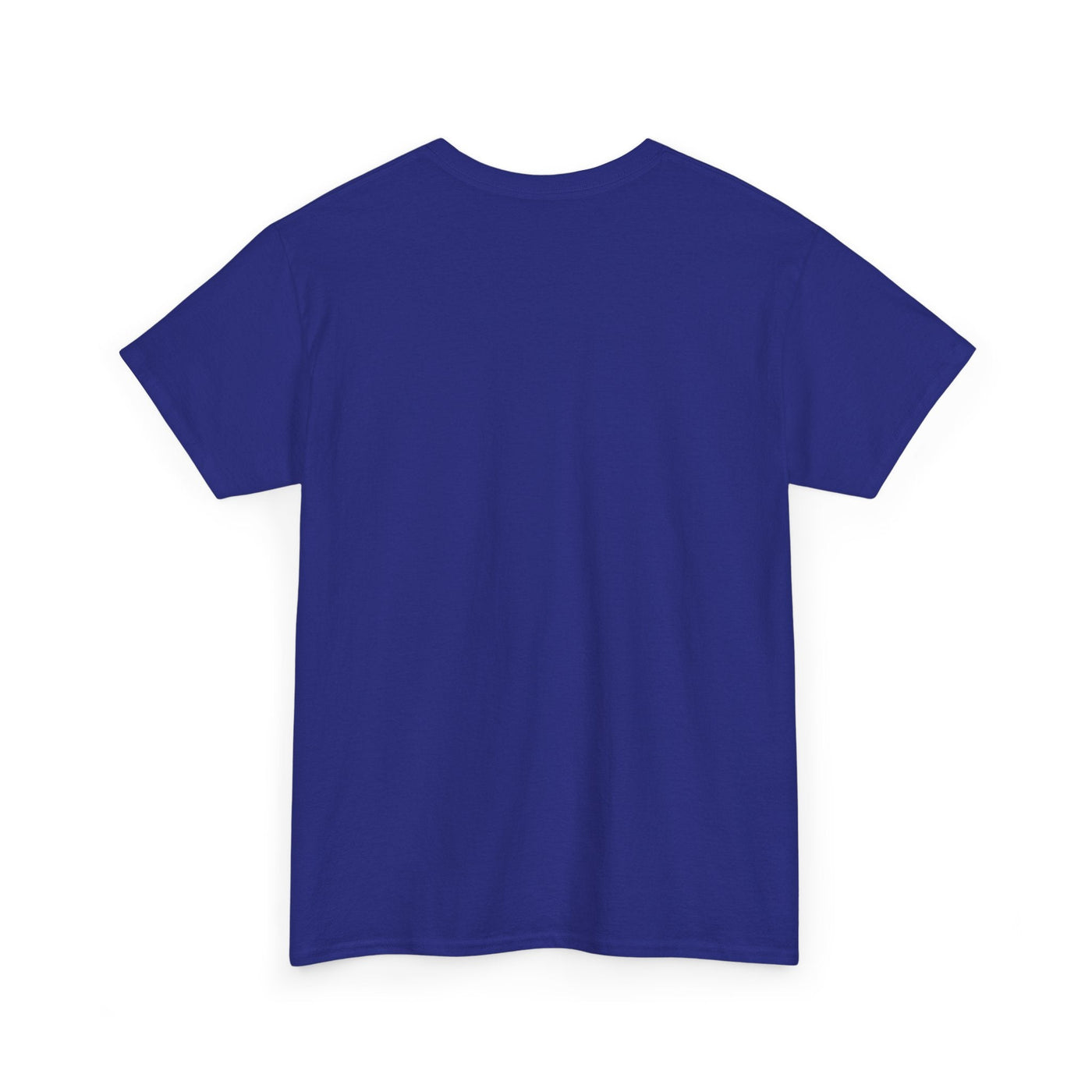 Blue unisex tee with "Be Kind, Rewind Often" retro slogan, classic fit, nostalgic style.