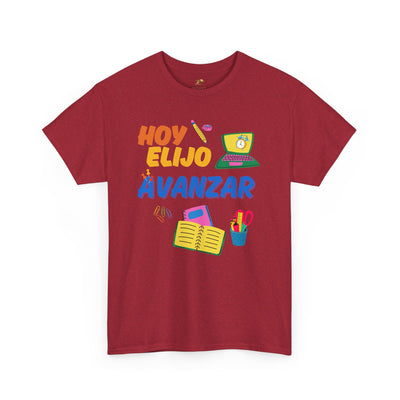 Hoy Elijo Avanzar Spanish Motivational T-Shirt | Back to School Teacher Tee | Growth Mindset Shirt | Spanish Student Gift | Unisex Tee