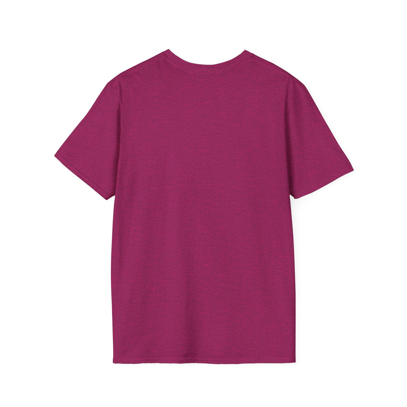 Back view of a plain maroon unisex Youth Day Celebration cotton t-shirt with classic fit and crew neckline