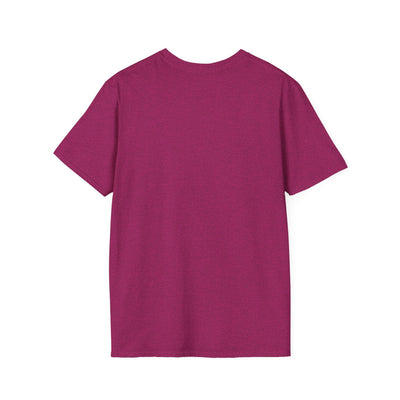 Back view of a plain maroon unisex Youth Day Celebration cotton t-shirt with classic fit and crew neckline