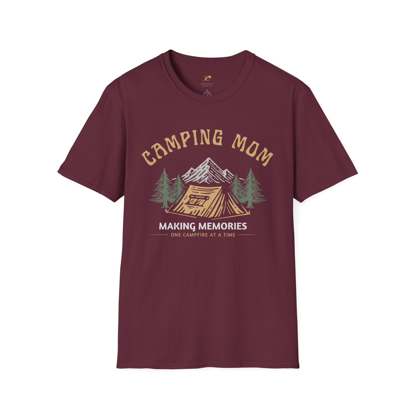 Camping Mom T-Shirt, Campfire Memories Tee, Outdoor Adventure Shirt, N