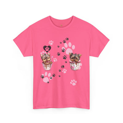 Pet Lover Unisex Heavy Cotton Tee, Love My Pet Shirt, Dog Cat Owner Gift, Animal Lover Apparel, Customized Pet Tee - NOTALIFY