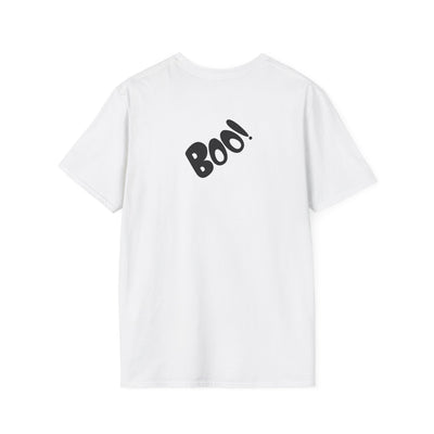 NOTALIFY Just Here for the Boo Dog Halloween TEE | Cute Puppy Costume | Soft Cotton | Fun Fall Outfit for Kids & Adults