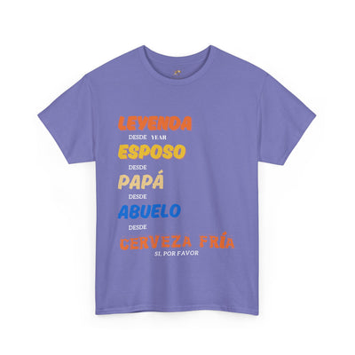 Funny Grandpa Beer Shirt | Leyenda Desde Esposo Papá Abuelo Tee | Spanish Dad Gift | Fathers Day Latino Humor T-Shirt for Men | Gift for Dad