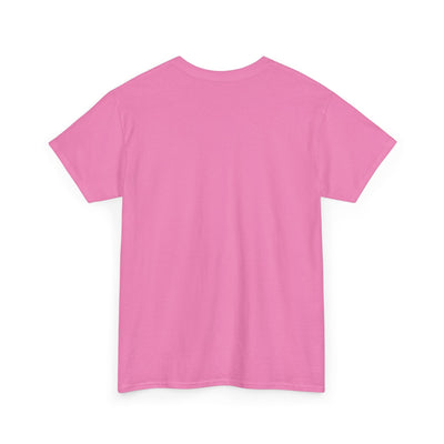Retro pink T-shirt with "Be Kind, Rewind Often" nostalgic design.