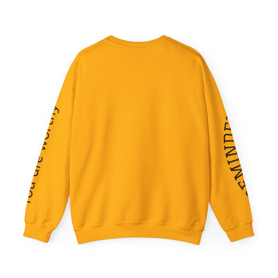 You are Enough Hearts Love Sweatshirt - Unisex Heavy Blend Crewneck, Gift for Him Her, Ultimate Comfort, Every Season, Unisex Sweatshirt - NOTALIFY