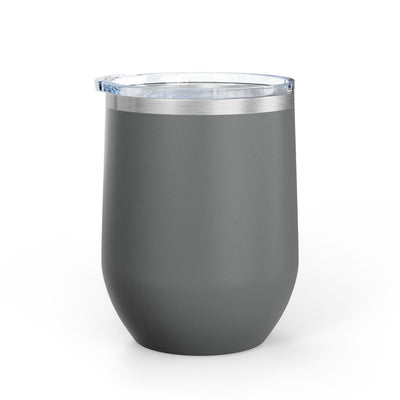 Positive Affirmation Wine Tumbler, 12oz stainless steel insulated cup with lid.