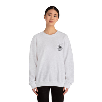 Frenchie Mom Embroidery Sweatshirt, Mother's Day Gift, Cute Dog Lover Jumper, French Bulldog Crewneck, Gift for Mom, Pet Owner Sweater - NOTALIFY