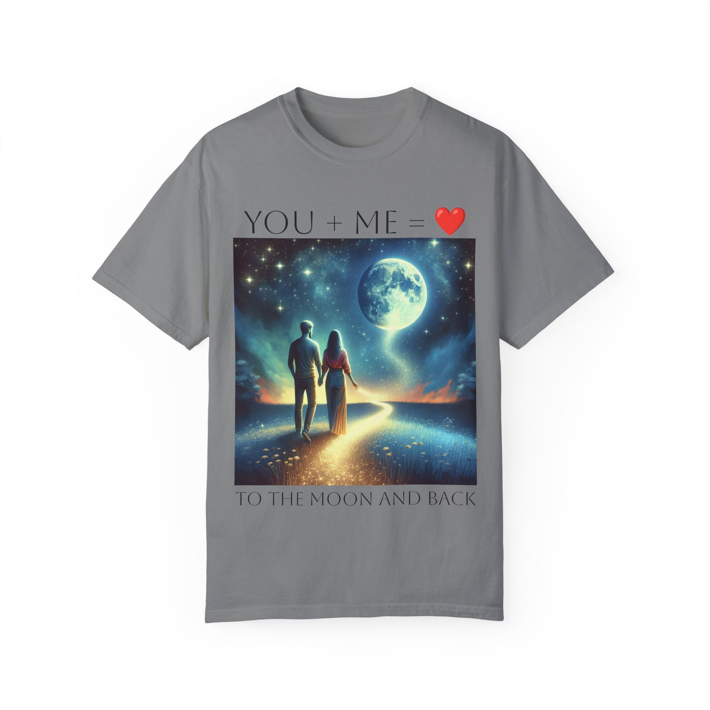 Moon and Back Unisex T-shirt, Celestial Love Tee, Outer Space Shirt, Romantic Gift, Astronomy Top - NOTALIFY