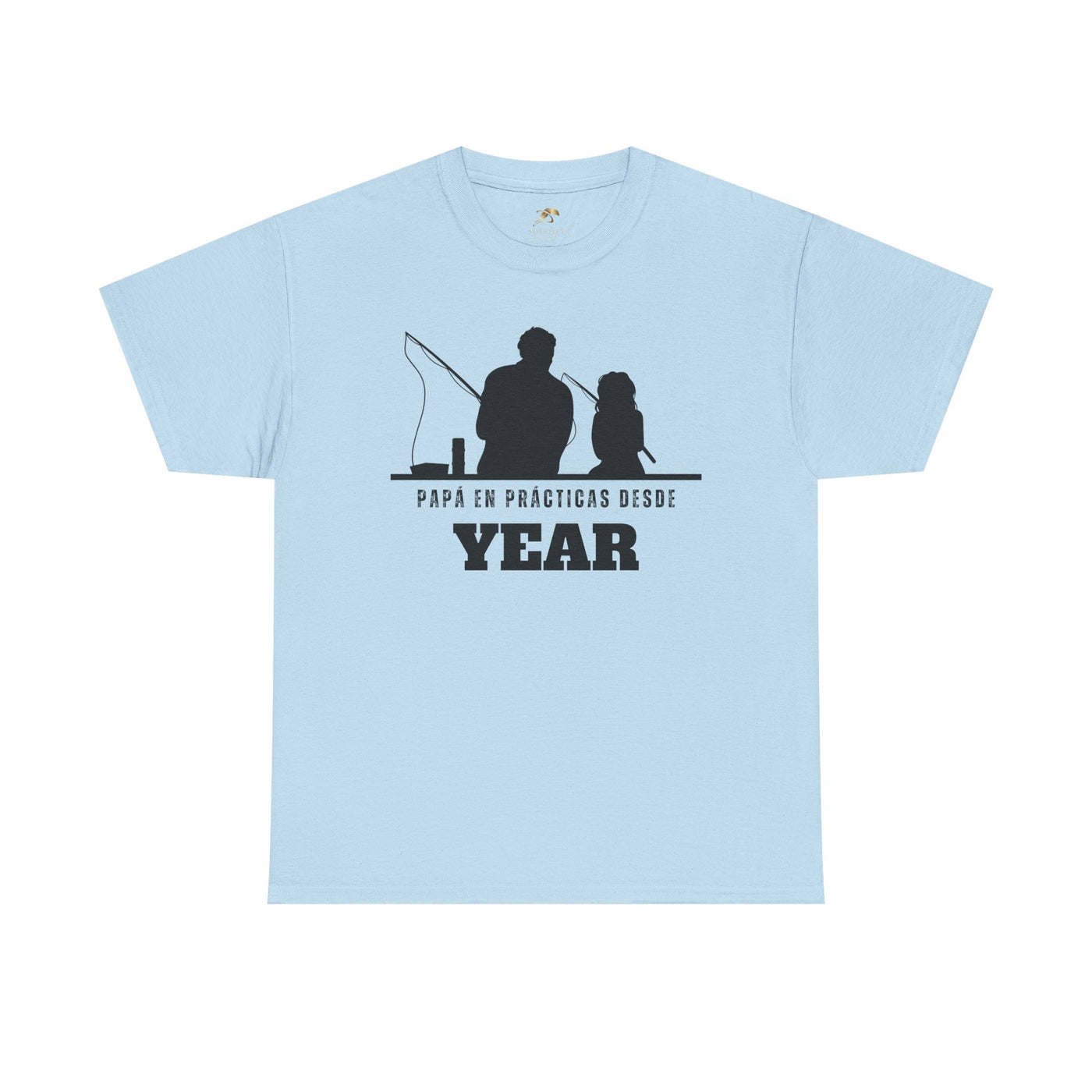 Fishing Dad Shirt | Papá en Prácticas Desde [Year] | Personalized Dad & Son/Daughter Fishing Tee | Fathers Day Gift | Spanish Custom T-Shirt