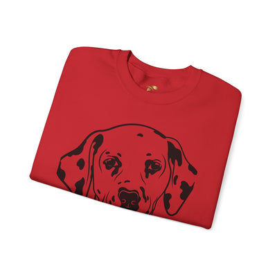 Damatian Dog Lover Sweatshirt, Pet's Name Personalized Gift Idea, Frenchie Dog Owner Apparel, Custom Dog Paw Print Jumper, Comfy Crewneck