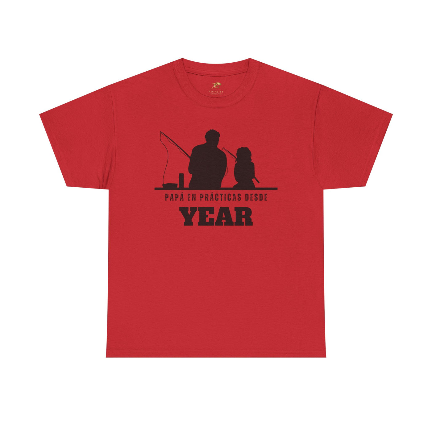 Fishing Dad Shirt | Papá en Prácticas Desde [Year] | Personalized Dad & Son/Daughter Fishing Tee | Fathers Day Gift | Spanish Custom T-Shirt