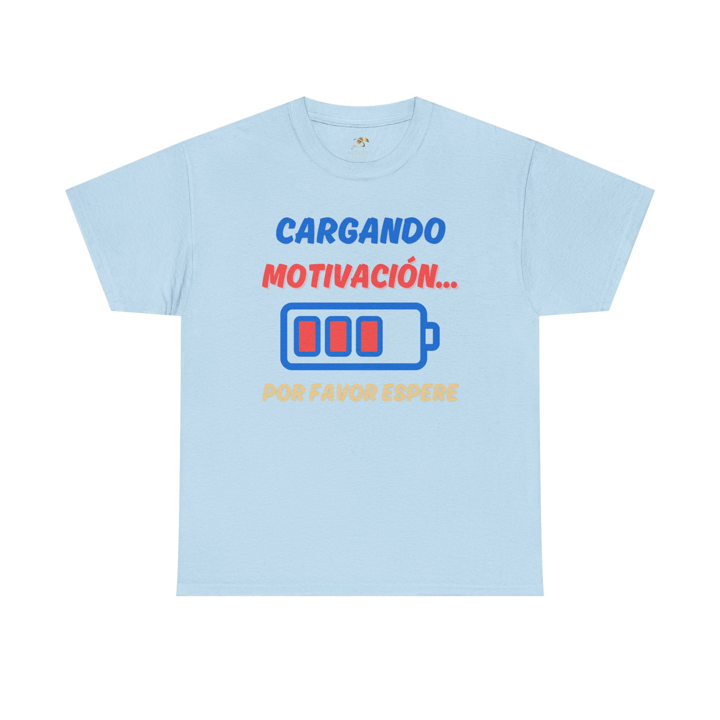 Cargando Motivación, Por Favor Espere Spanish Funny Tee | Loading Motivation Tee | Battery Graphic Shirt | Motivational Quote | Unisex Gift