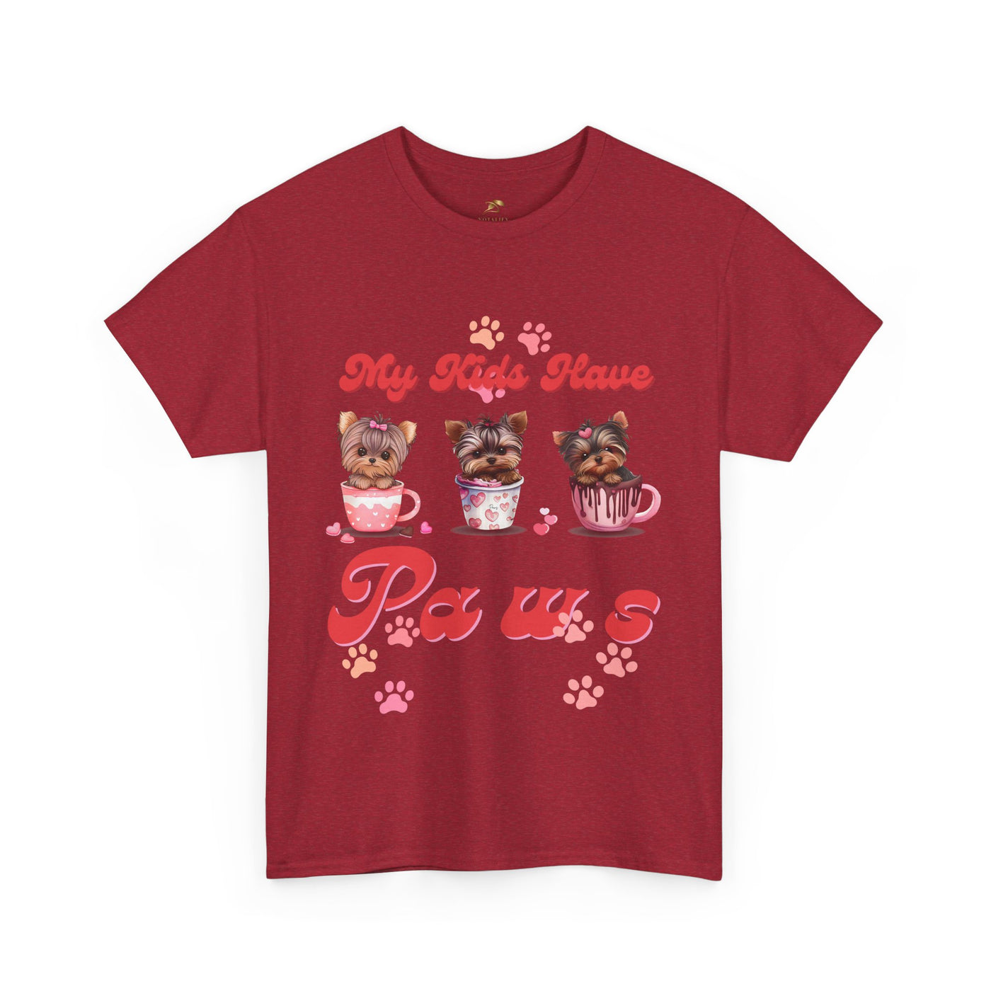 Dog Lover Unisex Tee, Animal Parent Tshirt, My Kids Have Paws Shirt, Cute Puppy Graphic Tee, Pet Owner Gift, Casual Dog Mom Dad Top - NOTALIFY