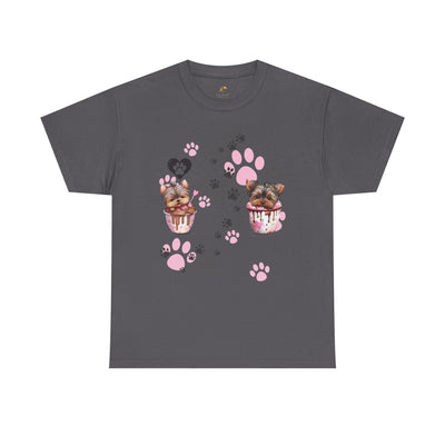 Pet Lover Unisex Heavy Cotton Tee, Love My Pet Shirt, Dog Cat Owner Gift, Animal Lover Apparel, Customized Pet Tee - NOTALIFY