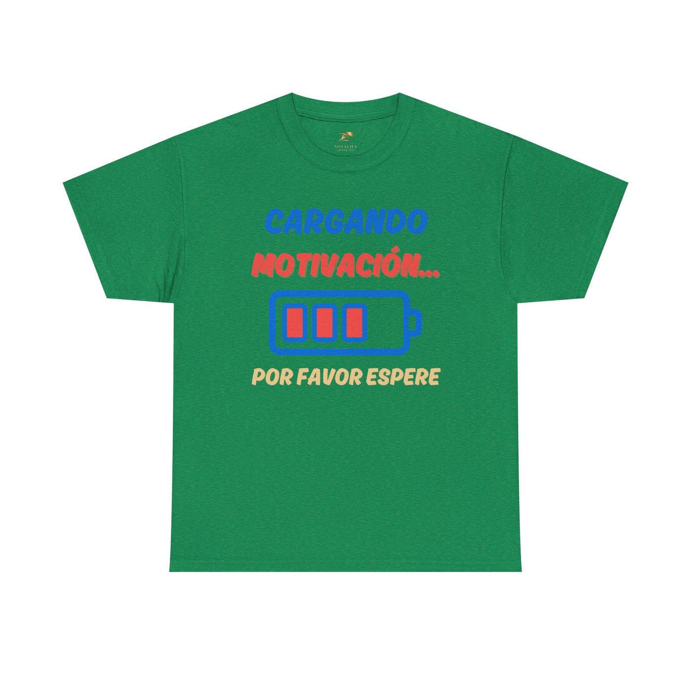 Cargando Motivación, Por Favor Espere Spanish Funny Tee | Loading Motivation Tee | Battery Graphic Shirt | Motivational Quote | Unisex Gift