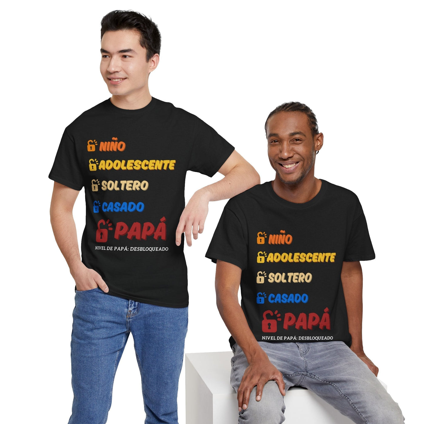 Spanish Dad Level Unlocked Tee for Men