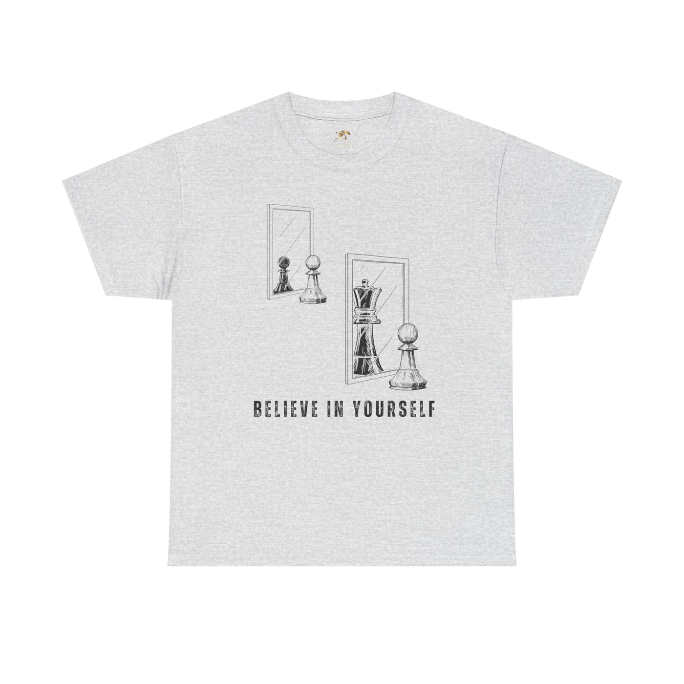 Believe in Yourself. Chess Pawn to King Reflection Tee | Inspirational Self-Esteem Tee | Motivational Shirt | Growth Mindset Gift | Unisex