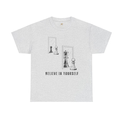 Believe in Yourself. Chess Pawn to King Reflection Tee | Inspirational Self-Esteem Tee | Motivational Shirt | Growth Mindset Gift | Unisex