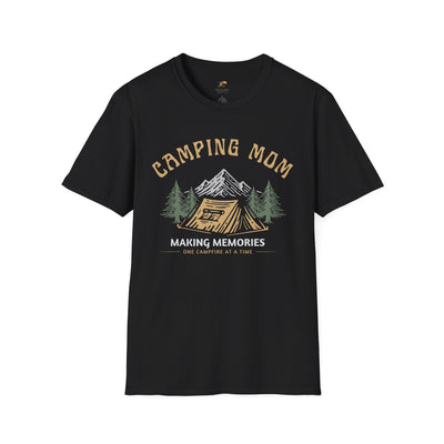 Camping Mom T-Shirt, Campfire Memories Tee, Outdoor Adventure Shirt, Nature Lover Gift, Family Camping Top, Mother's Day, Mom Memories - NOTALIFY
