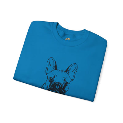 Frenchie Dog Lover Sweatshirt, Pet's Name Personalized Gift Idea, Frenchie Dog Owner Apparel, Custom Dog Paw Print Jumper, Comfy Crewneck