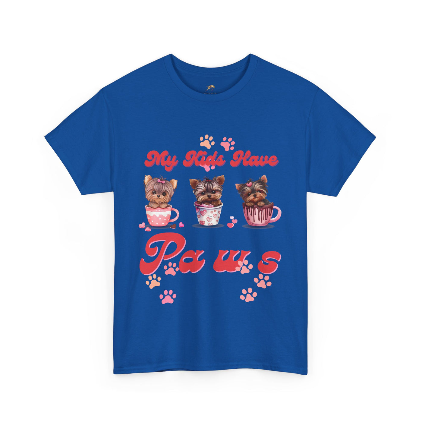 Dog Lover Unisex Tee, Animal Parent Tshirt, My Kids Have Paws Shirt, Cute Puppy Graphic Tee, Pet Owner Gift, Casual Dog Mom Dad Top - NOTALIFY