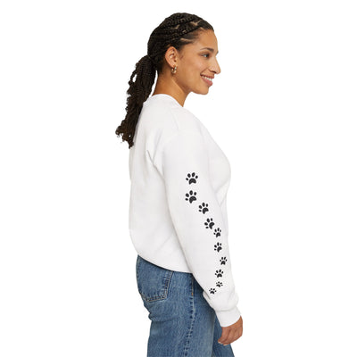 Dachshund Dog Lover Sweatshirt, Pet's Name Personalized Gift Idea, Dachshund Dog Owner Apparel, Custom Dog Paw Print Jumper, Comfy Crewneck - NOTALIFY