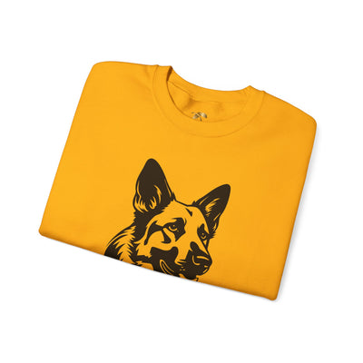German Shepherd Lover Sweatshirt, Pet's Name Personalized, German Shepherd Dog Owner Apparel, Custom Dog Paw Print Jumper, Comfy Crewneck - NOTALIFY