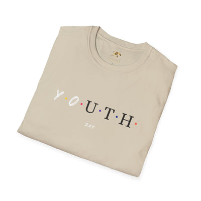 Youth Day Celebration unisex t-shirt with colorful dots, lightweight cotton festive casual wear