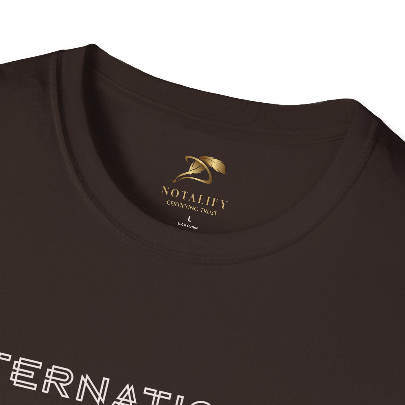 Unisex softstyle black t-shirt with crew neckline celebrating International Youth Day, made from 100% ring-spun cotton