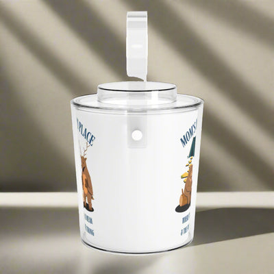 Camping Ice Bucket with Tongs, Mom's Happy Place Decor, Unique Gift fo