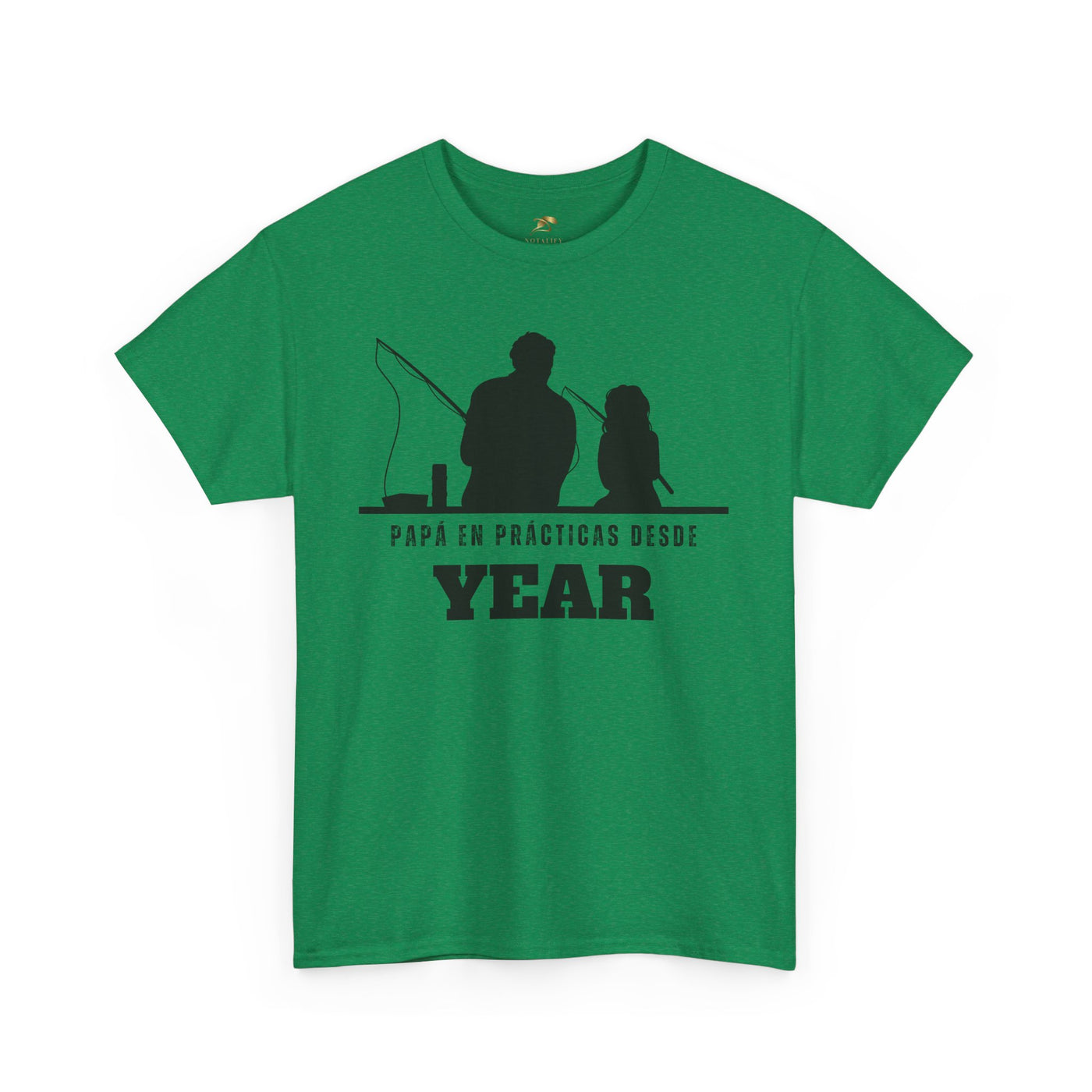 Fishing Dad Shirt | Papá en Prácticas Desde [Year] | Personalized Dad & Son/Daughter Fishing Tee | Fathers Day Gift | Spanish Custom T-Shirt