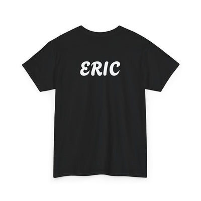 Unique "Be The Only One" barcode t-shirt in blue with a minimalist design