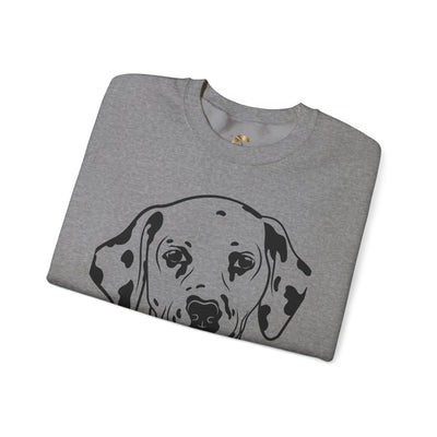 Damatian Dog Lover Sweatshirt, Pet's Name Personalized Gift Idea, Frenchie Dog Owner Apparel, Custom Dog Paw Print Jumper, Comfy Crewneck
