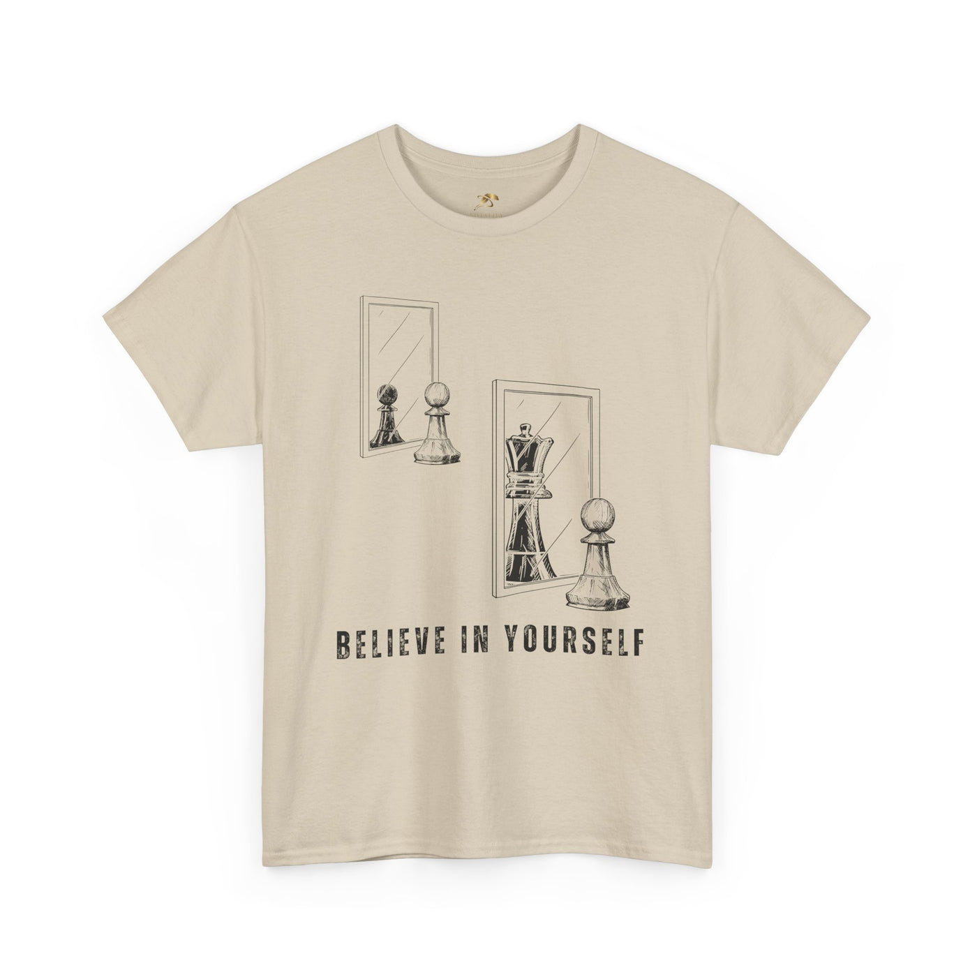 Believe in Yourself. Chess Pawn to King Reflection Tee | Inspirational Self-Esteem Tee | Motivational Shirt | Growth Mindset Gift | Unisex