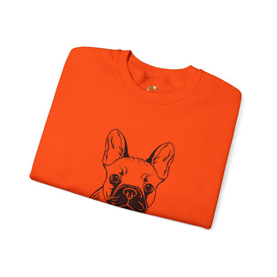 Frenchie Dog Lover Sweatshirt, Pet's Name Personalized Gift Idea, Frenchie Dog Owner Apparel, Custom Dog Paw Print Jumper, Comfy Crewneck