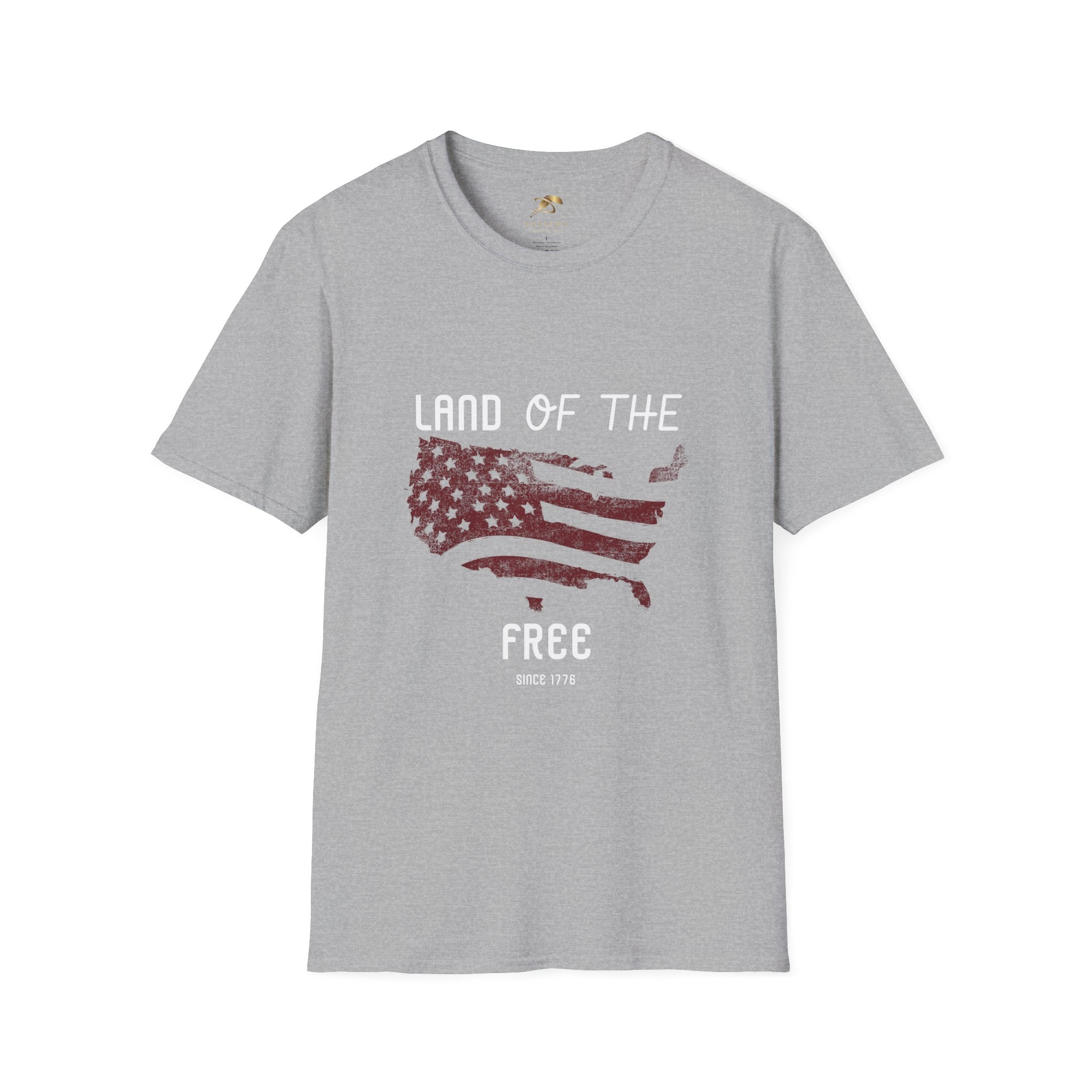Unisex grey t-shirt with 