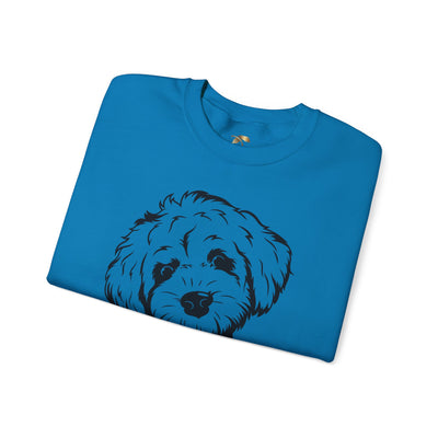 Poodle Dog Lover Sweatshirt, Pet's Name Personalized Gift Idea, Poodle Dog Owner Apparel, Custom Dog Paw Print Jumper, Comfy Crewneck - NOTALIFY