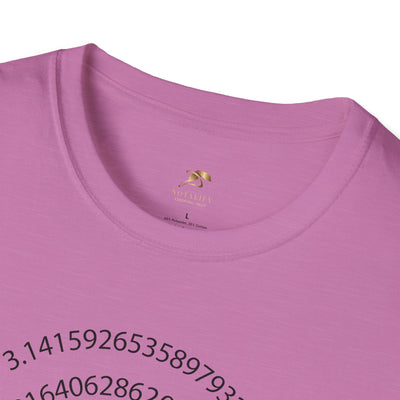 Pi Day Unisex Softstyle T-Shirt, Math Geek Gift, Irrationally Awesome 