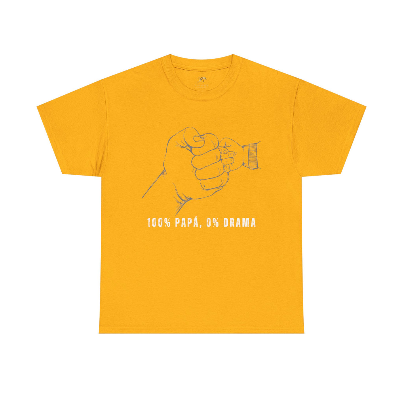100 Percent Papá 0 Percent Drama Shirt | Funny Spanish Dad Tee | Fathers Day Gift for Dad| Cool Latino Dad Shirt | Parent Humor Graphic Tee