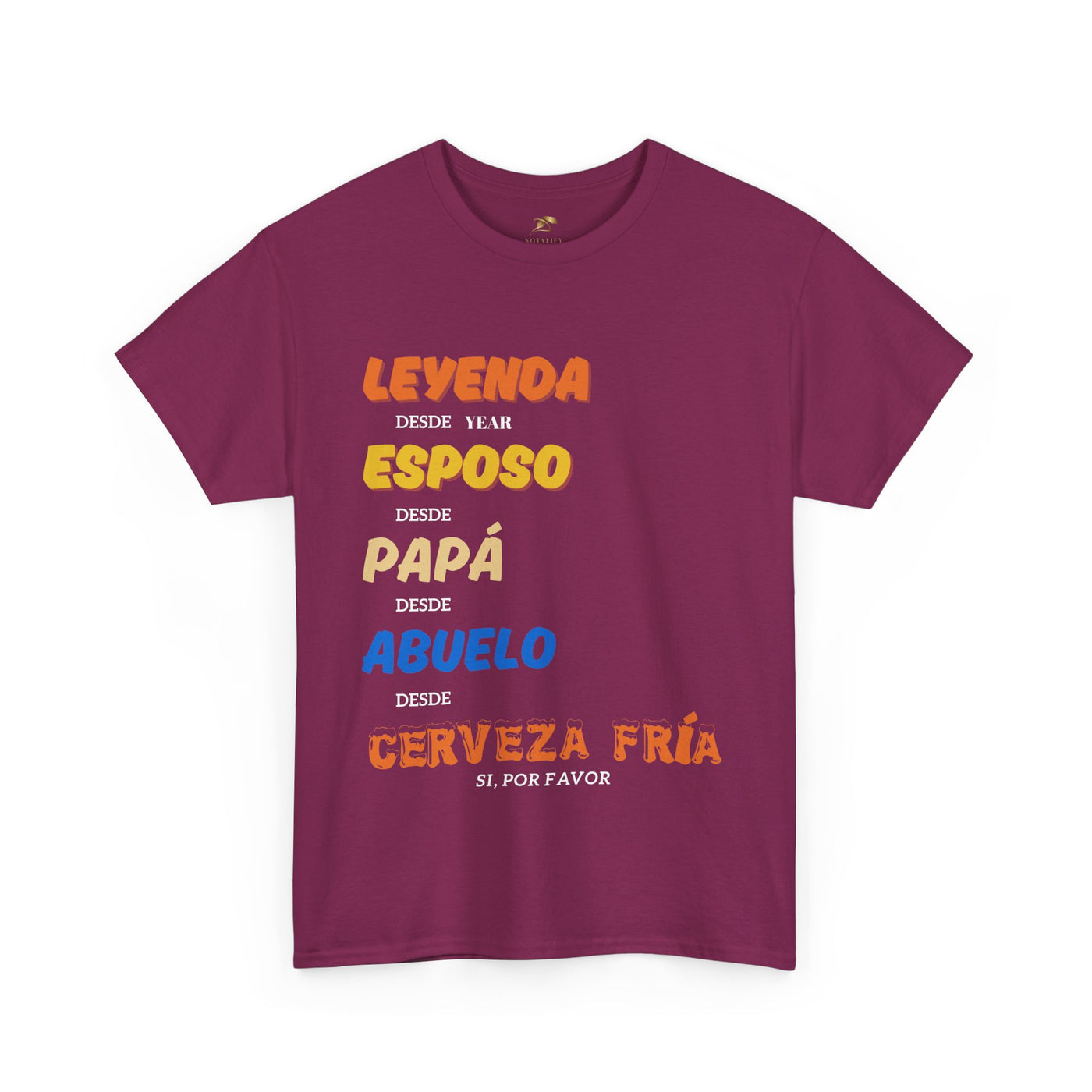 Funny Grandpa Beer Shirt | Leyenda Desde Esposo Papá Abuelo Tee | Spanish Dad Gift | Fathers Day Latino Humor T-Shirt for Men | Gift for Dad