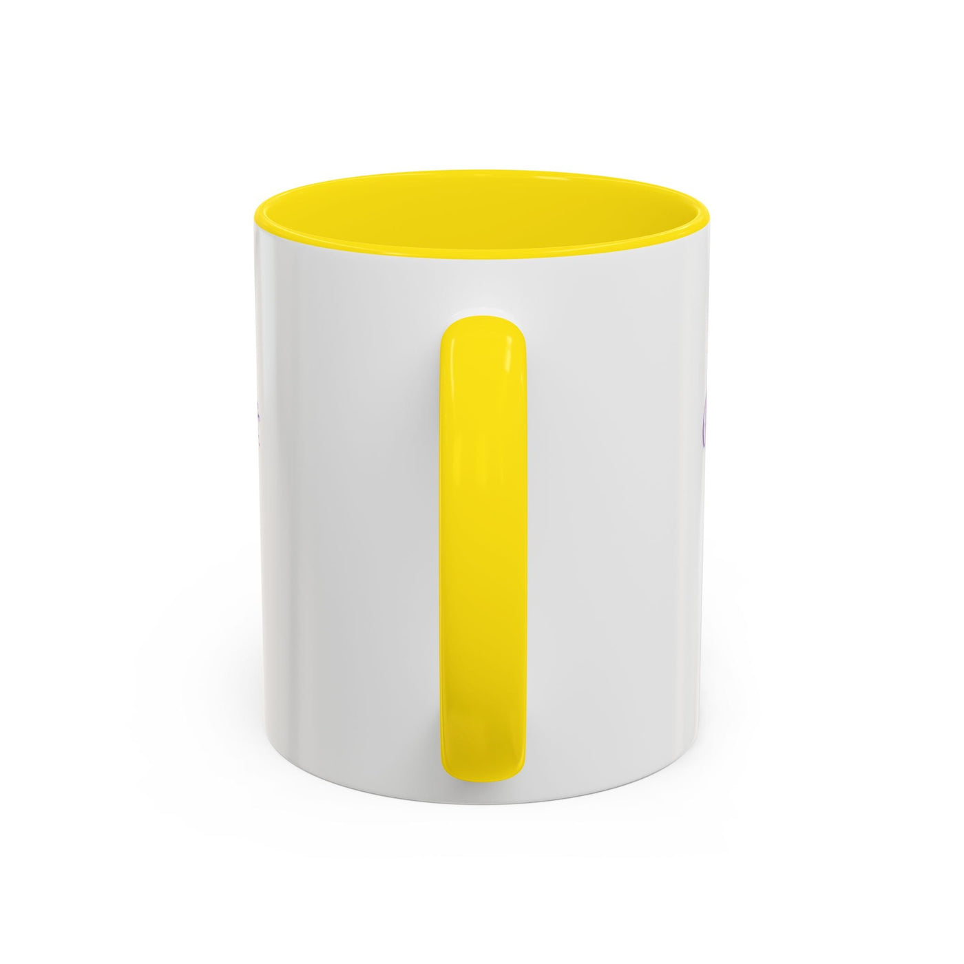 Inspirational Butterfly Coffee Mug with yellow handle and interior, perfect for gifting and motivational moments.